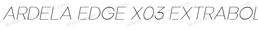 Ardela Edge X03 ExtraBold字体转换